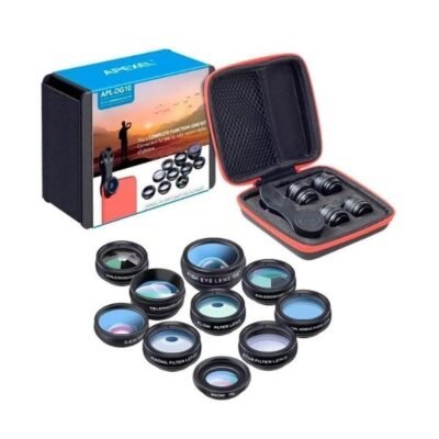 Kit De Lentes Apexel 10 En 1 Para Smartphone DG10 Negro