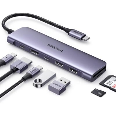 Adaptador UGREEN Hub USB-C 7-in-1