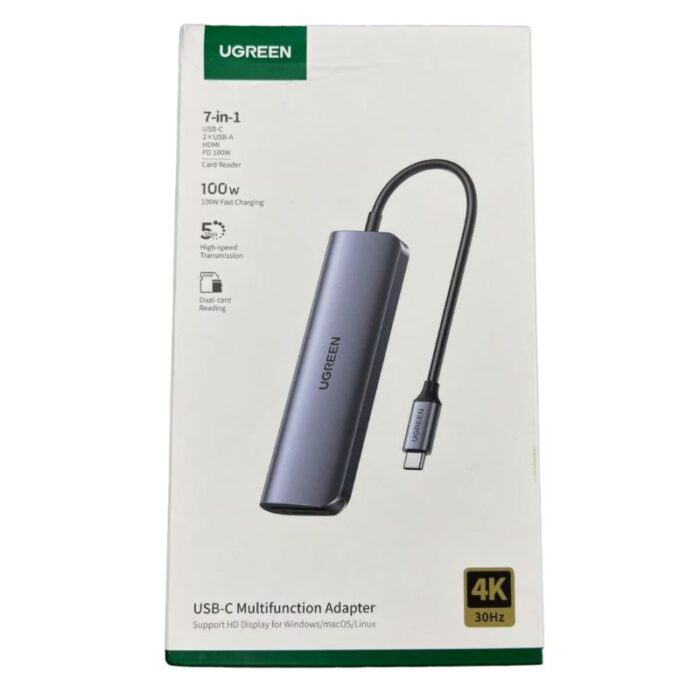 Adaptador UGREEN Hub USB-C 7-in-1