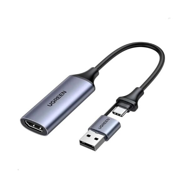 Capturador video marca ungreen 1080p con entrada usb y c